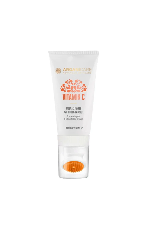 Nettoyant & exfoliant avec brosse – Vitamine C – Visage – 150 ml