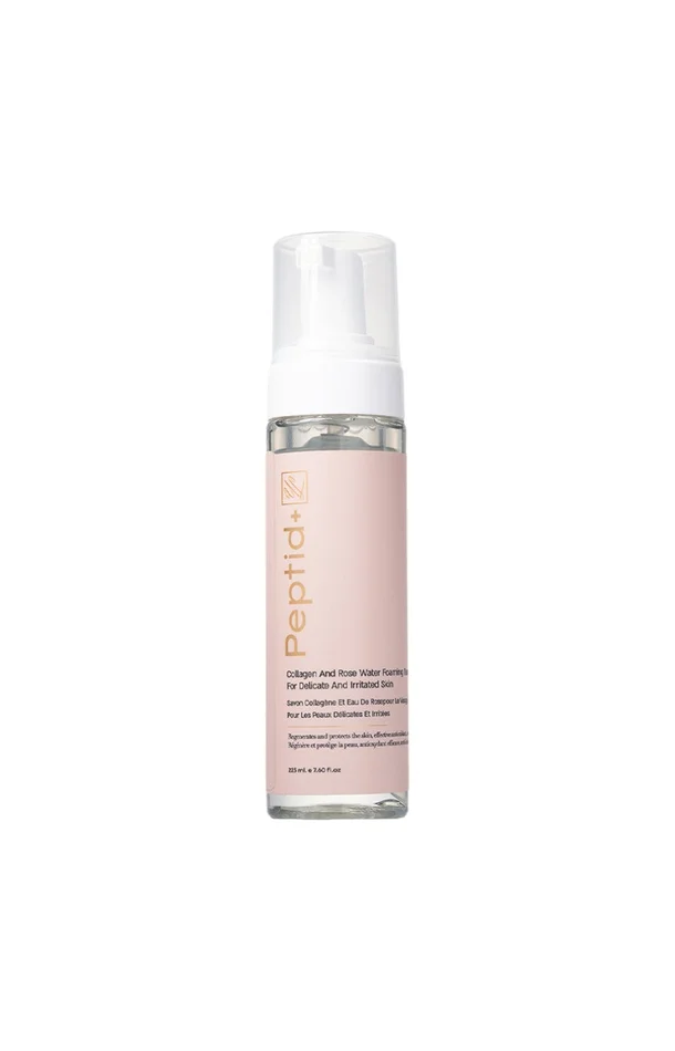 Nettoyant hydratant & antioxydant – Collagène & eau de rose – 225 ml