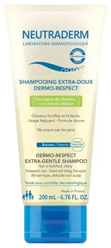 Neutraderm Shampooing Extra-Doux Cuir Chevelu Délicat 200 ml