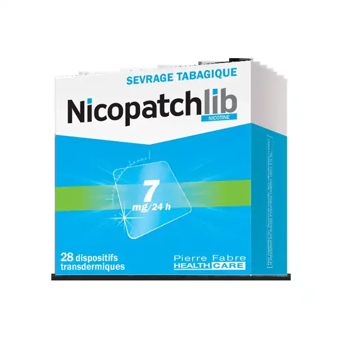 Nicopatch lib nicotine 7mg boite de 28 dispositifs transdermiques