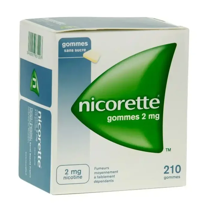 Nicorette 2mg Sans Sucre 210 Gommes a macher