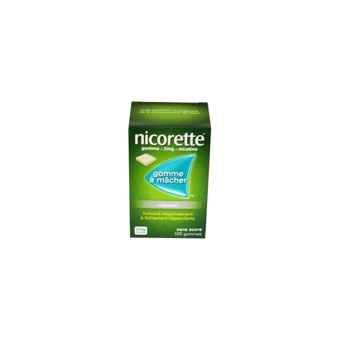 NICORETTE GOMMES CLASSIQUE 2MG x105 JOHNSON & JOHNSON