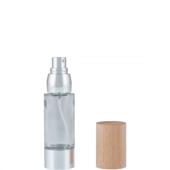 Novex Vaporisateur Rechargeable En Verre avec Bouchon en Bois