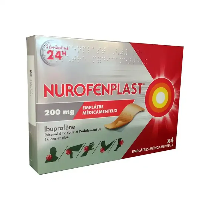 NUROFENPLAST 200mg 4 EMPLATRES RECKITT BENCKISER