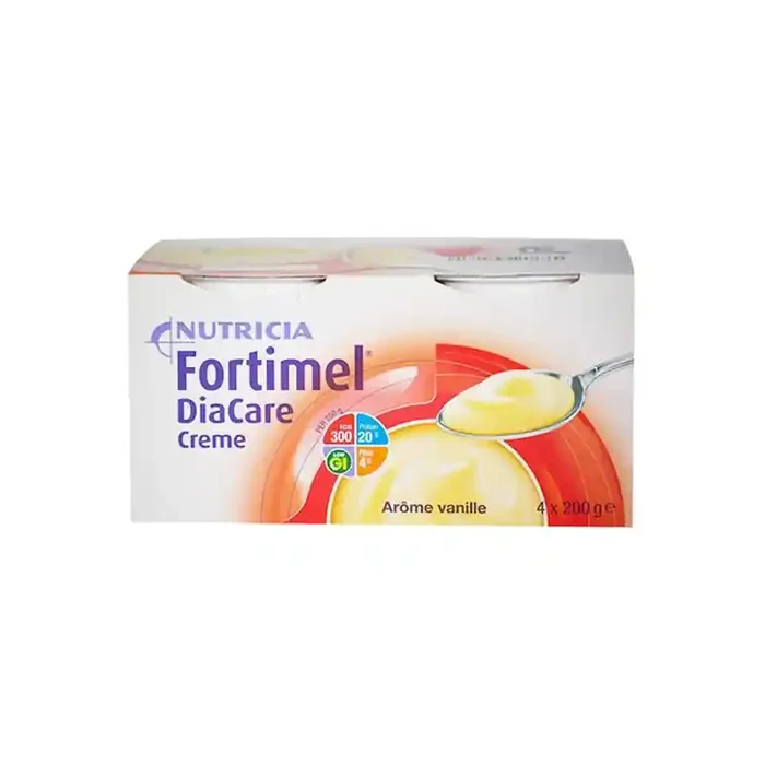 Nutricia Fortimel Diacare Creme vanille 4 pots 200gr