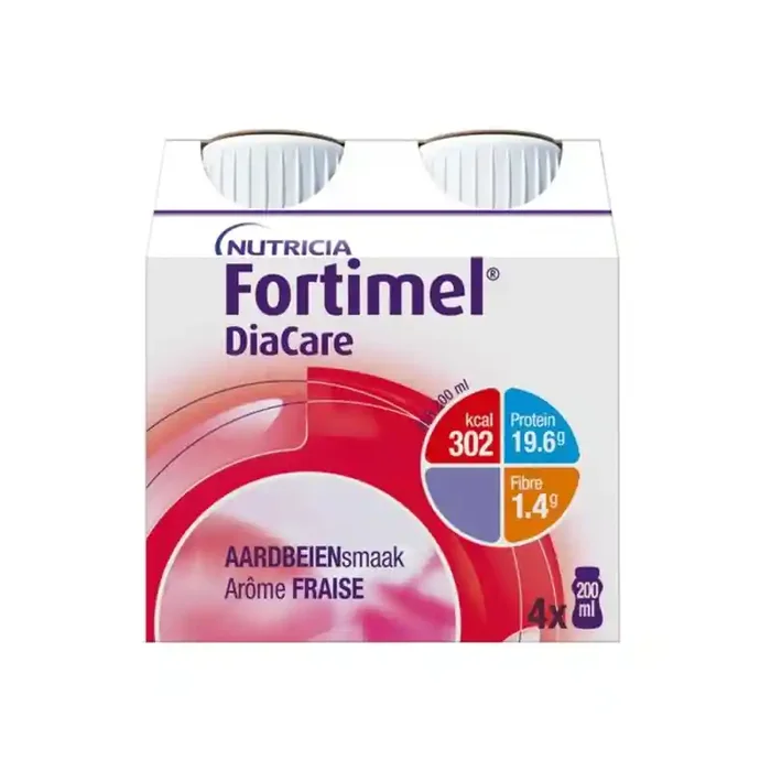 Nutricia Fortimel Diacare fraise 4 x 200ml