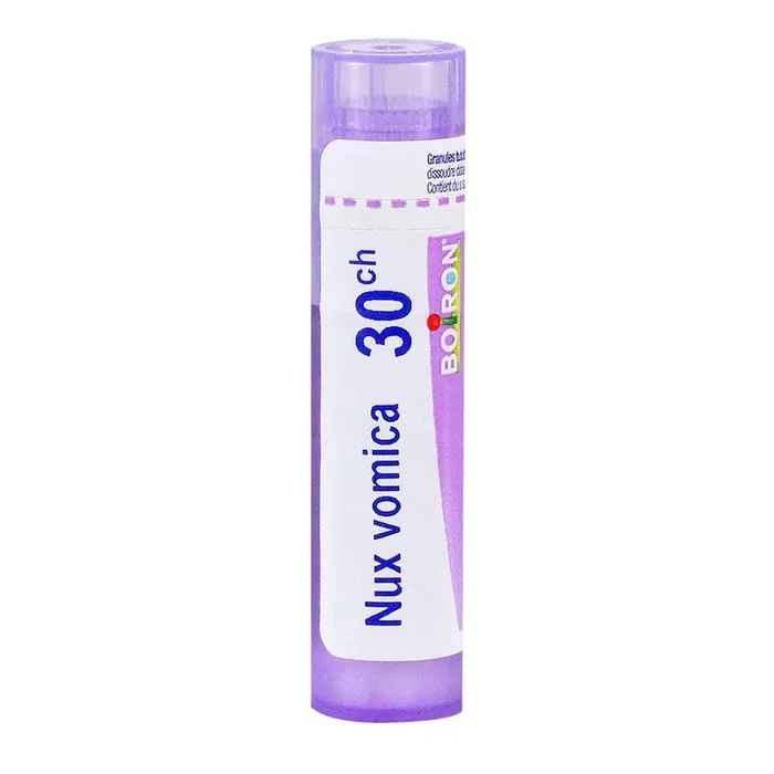 Nux Vomica 30ch – Etat grippal Troubles gastro-entérologiques Mal des transports – Tube granules 4g