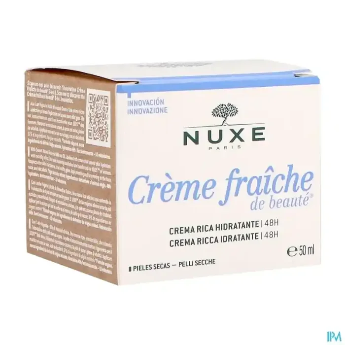 Nuxe crème fraîche de beauté crème riche hydratante 48h pot 50ml