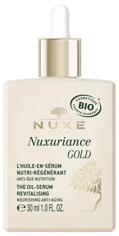Nuxe Nuxuriance Gold L‘Huile-en-Sérum Nutri-Régénérant Anti-Âge Peaux Sèches Bio 30 ml