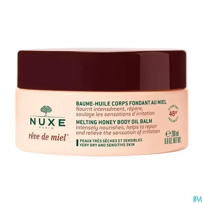 Nuxe reve de miel baume huile corps fond. 48h200ml