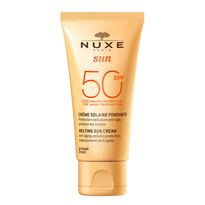 NUXE Sun Crème Solaire Fondante Visage Haute Protection SPF 50 50 ml