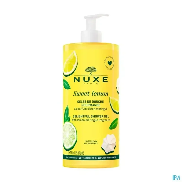 Nuxe sweet lemon gelee de douche bio 750ml