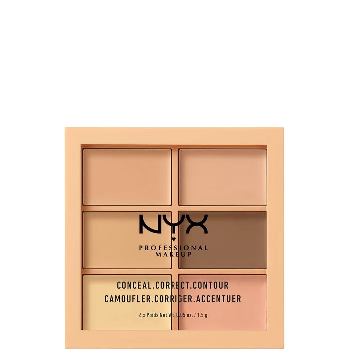 NYX Professional Makeup Palette 3C – Conceal, Correct, Contour – Light (Clair)