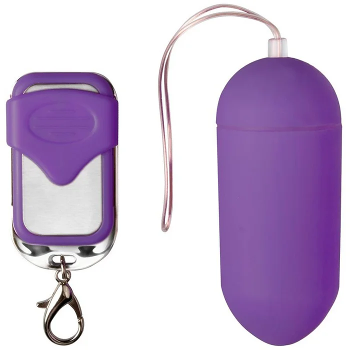 Œuf vibrant télécommande – 10 modes – Violet – 7,5 cm