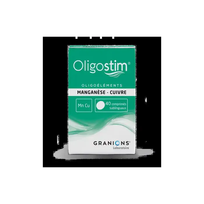 OLIGOSTIM MANGANESE CUIVRE Mn Cu 40 comprimes GRANIONS