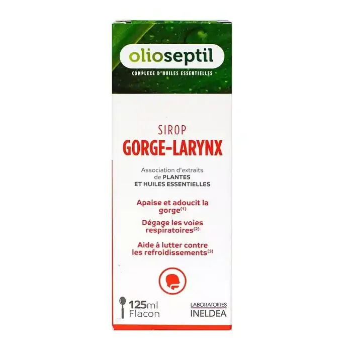 OLIOSEPTIL SIROP GORGE LARYNX 125ML INELDEA