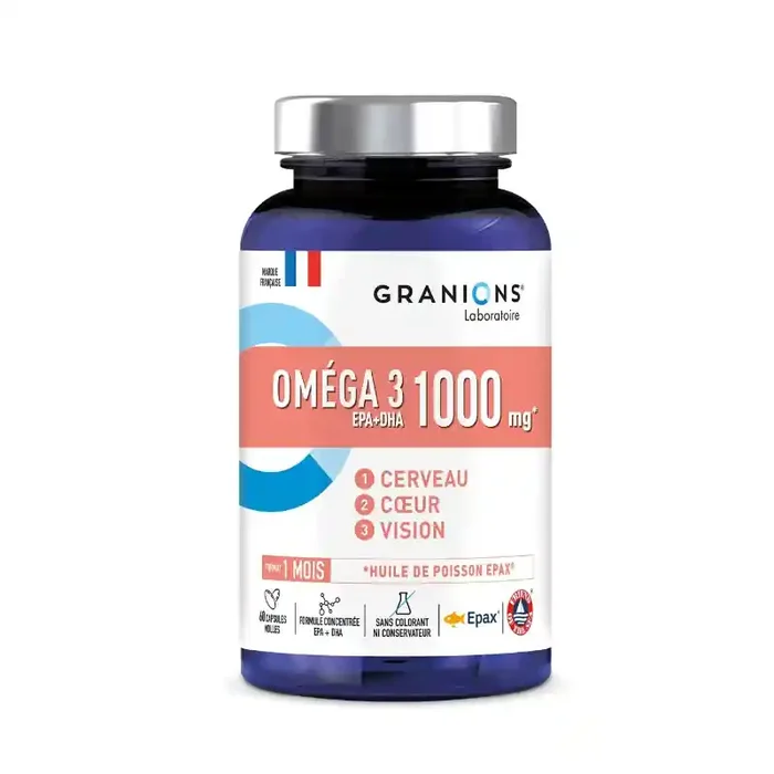 OMEGA 3 1000mg 60 CASPULES GRANIONS LABORATOIRES