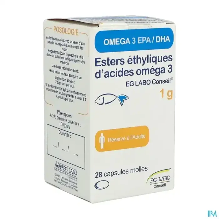 Omega3 eg labo conseil 1g capsule molle 28