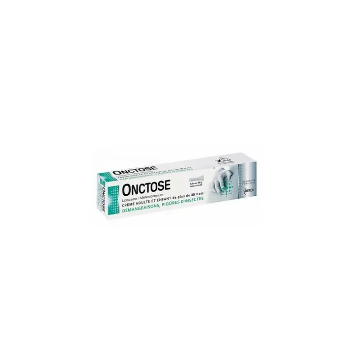 ONCTOSE LIDOCAINE-MEFENIDRAMIUM CREME DEMANGEAISONS PIQURES D‘INSECTES 40G MERCK