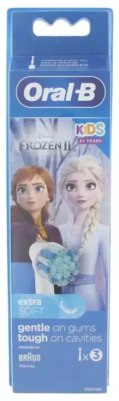 Oral-B Oral-B Brossettes de Rechange Pour Enfant Disney X3 – Modèle Frozen II