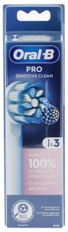 Oral-B Pro Sensitive Clean Brossettes de Rechange 3 Unités