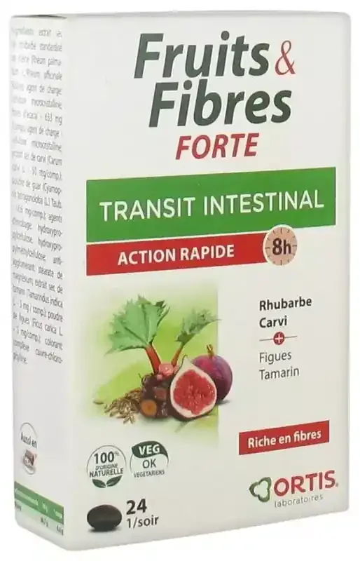 Ortis Fruits&fibres Forte 24 Comprimés