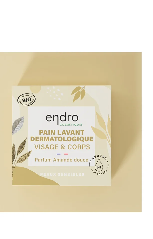 Pains lavant dermatologique bio – Amande douce – Visage & corps – 2 x 85 ml