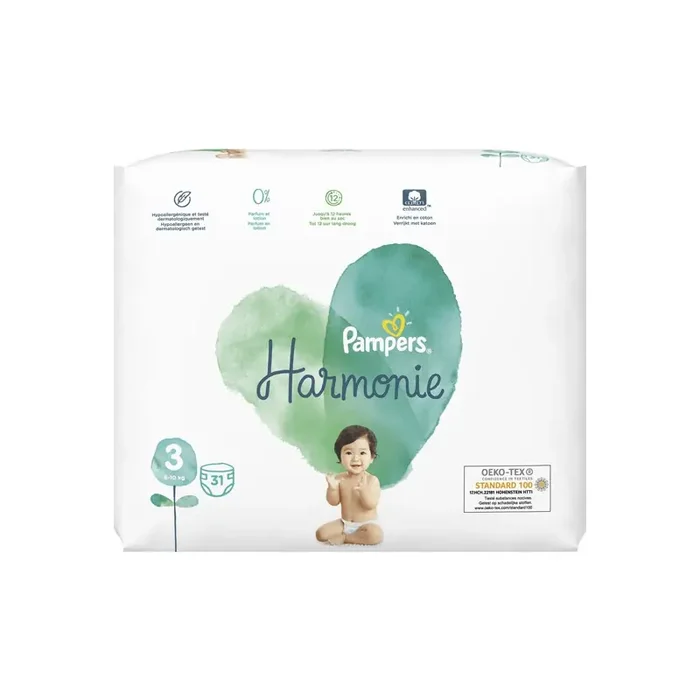 Pampers Harmonie 31 Couches Taille 3 ( 6 – 10kg )