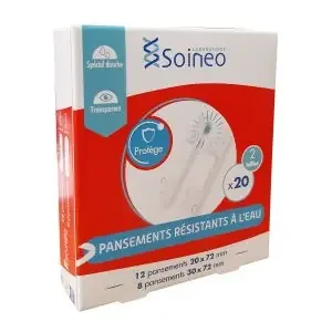 Pansements résistant à l‘eau – Waterproof – Bte de 20