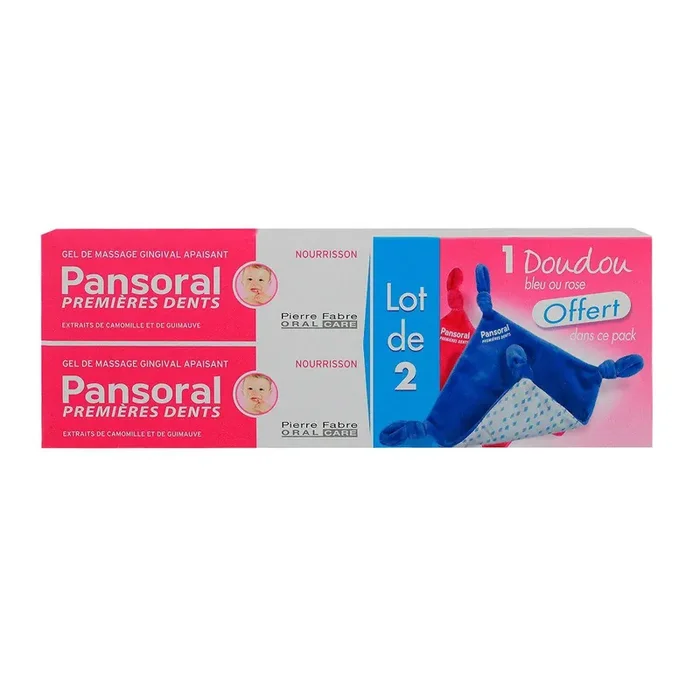 Pansoral gel 1ères dents 2x15ml + doudou offert