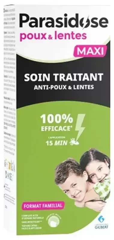 Parasidose Poux-Lentes Soin Traitant 15 minutes 200 ml