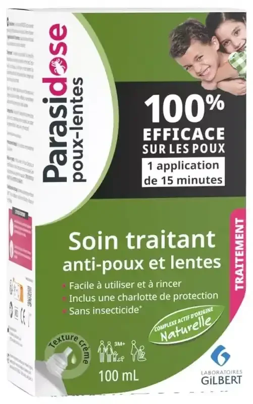 Parasidose Poux-Lentes Soin Traitant Anti-Poux et Lentes 100 ml