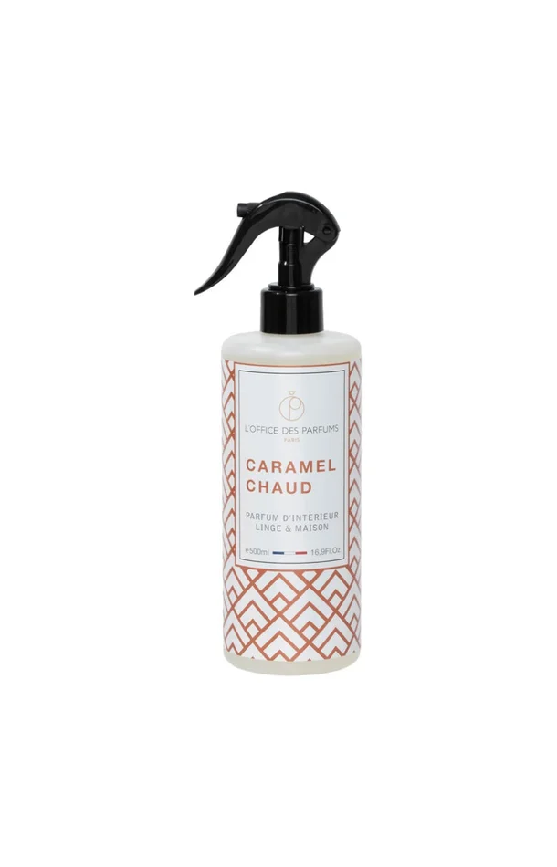 Parfum d’intérieur & de linge – Caramel chaud – Fruité – 500 ml