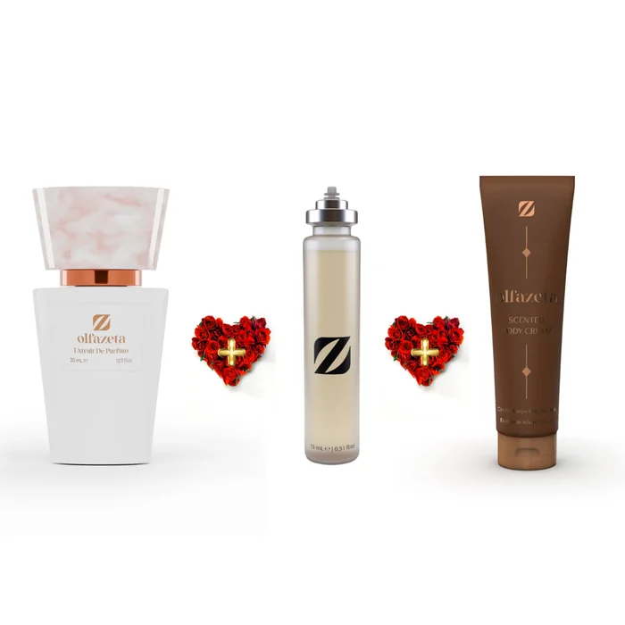 Parfum Femme + Recharge + Gel Douche Parfumé Olfazeta