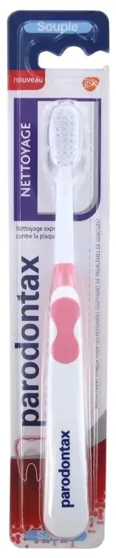 Parodontax Brosse à Dents Nettoyage Souple – Couleur Rose