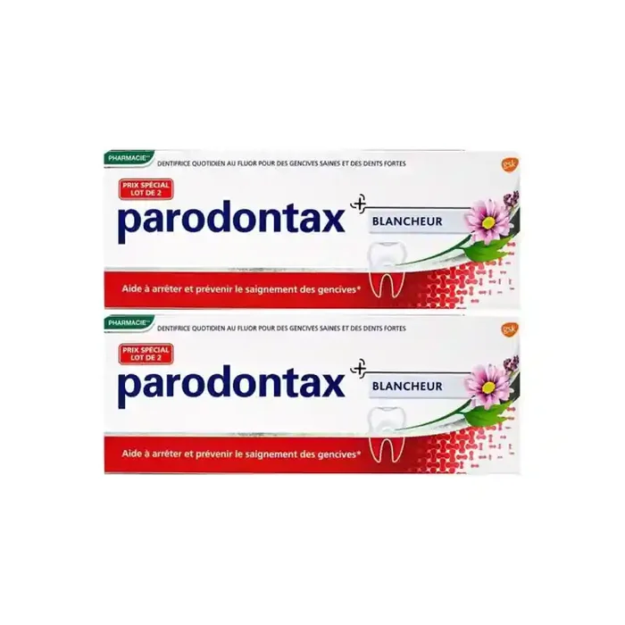 Parodontax dentifrice blancheur lot de 2 x 75ml
