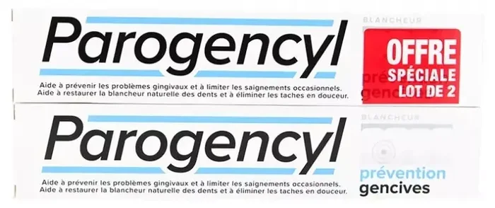 Parogencyl Blancheur Prévention Gencives Lot de 2 x 75 ml