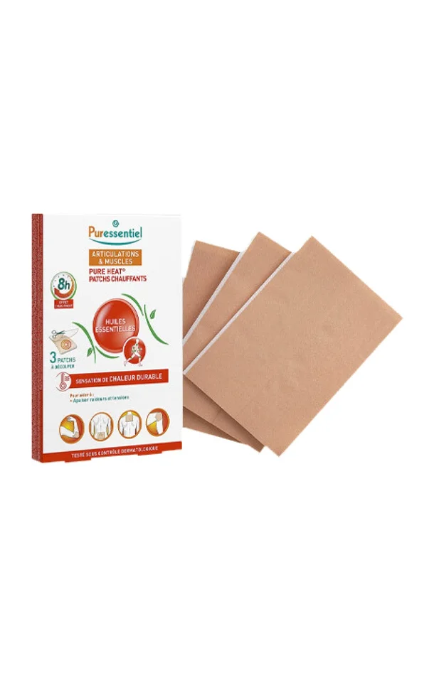 Patchs chauffants aux 14 huiles essentielles – Articulations & muscles – 2 x 3 unités