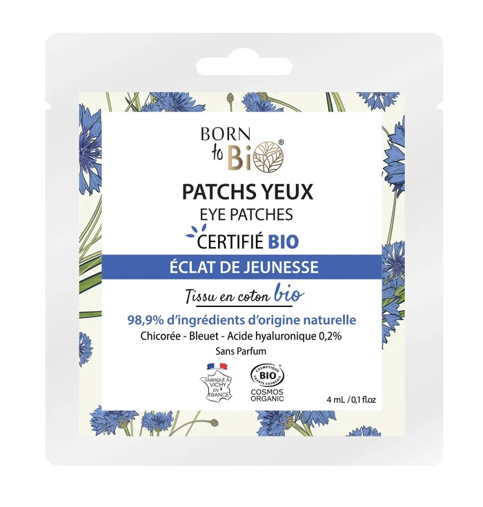 Patchs pour les yeux Éclat de Jeunesse en coton – Certifiés Bio