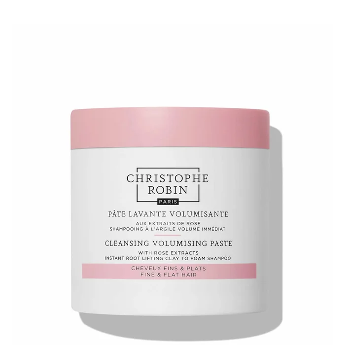 Pâte lavante volumisante au rassoul pur et à la rose Christophe Robin 250 ml