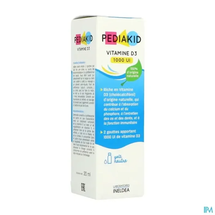 Pediakid vitamine d3 goutte buvable 20ml