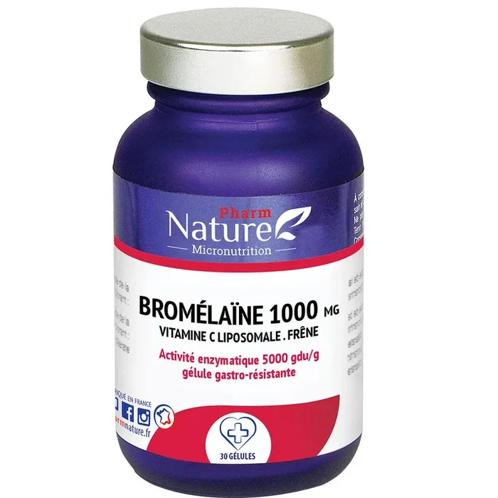 Pharm Nature Micronutrition Bromélaïne 1000 MG 30 gélules