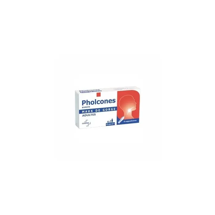 Pholcones bismuth adultes 8 suppositoires
