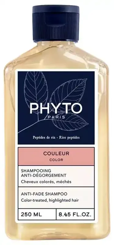 Phyto Shampoing Anti-Dégorgement – Cheveux Colorés Méchés 250 ml