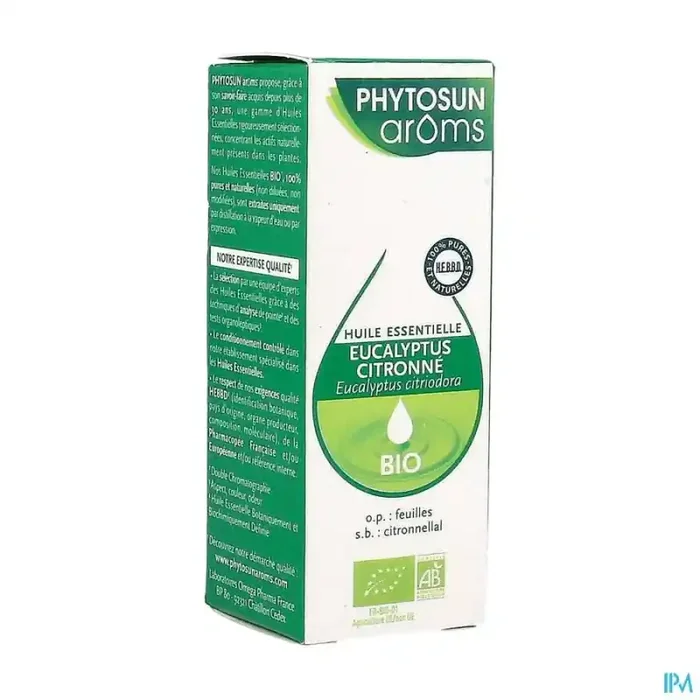 Phytosun aroms huile essentielle eucalyptus citronne bio 10ml