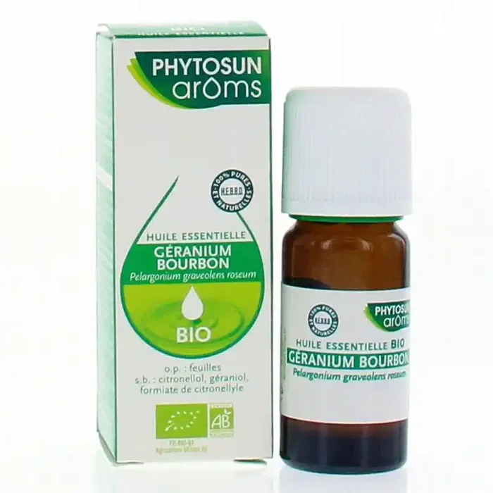 Phytosun aroms huiles essentielles geranium bourbon bio 10ml