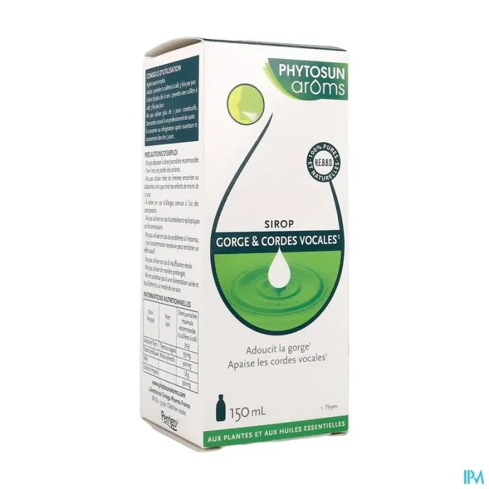 Phytosun aroms sirop gorge cordes vocale 125ml