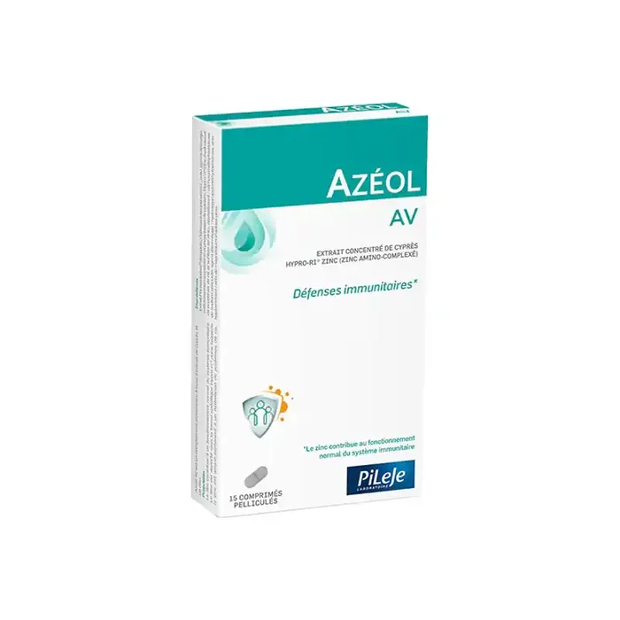 Pileje Azeol AV defenses immunitaires 15 comprimes pellicules