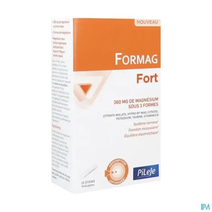 Pileje formag fort poudre à diluer peche stick 4g x15