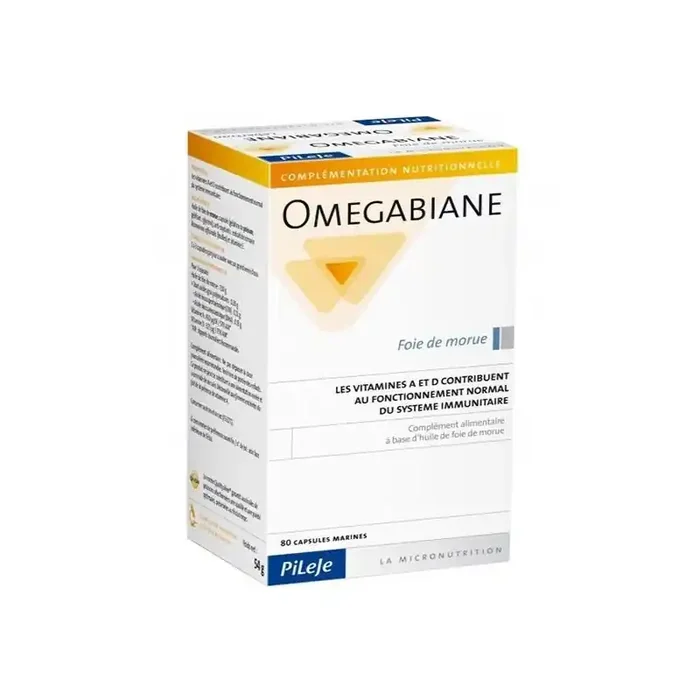 Pileje omegabiane foie de morue 80 capsules